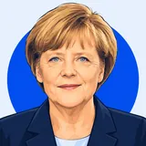 Porträt von Angela Merkel